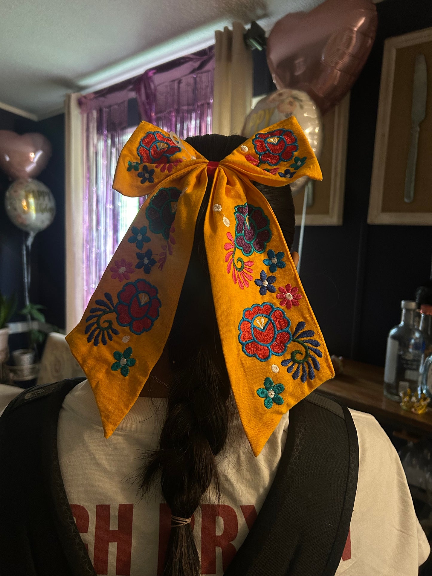 Embroidery Hair Bows