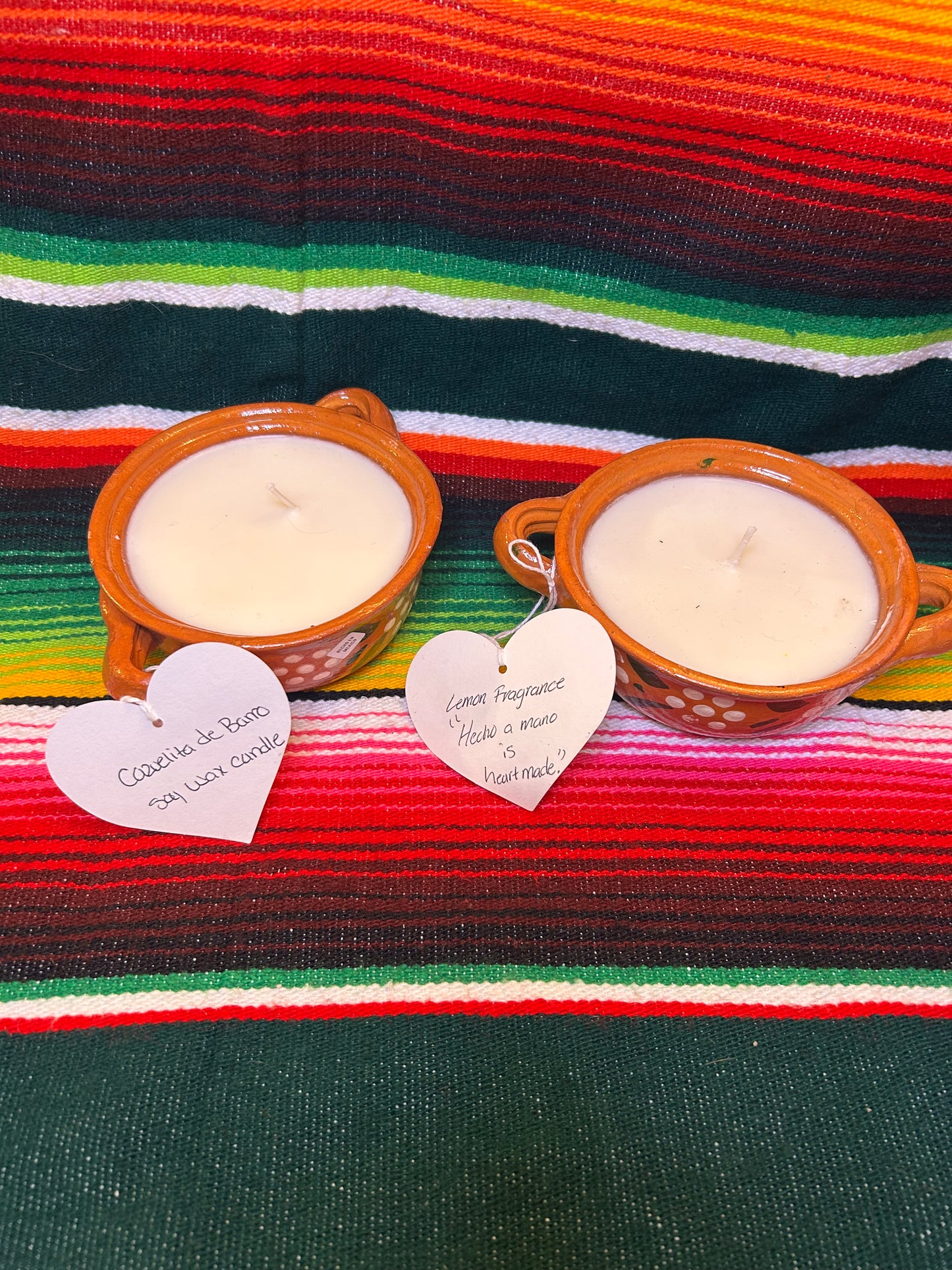 Cazuelita soy wax candles