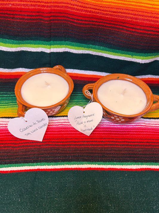 Cazuelita soy wax candles