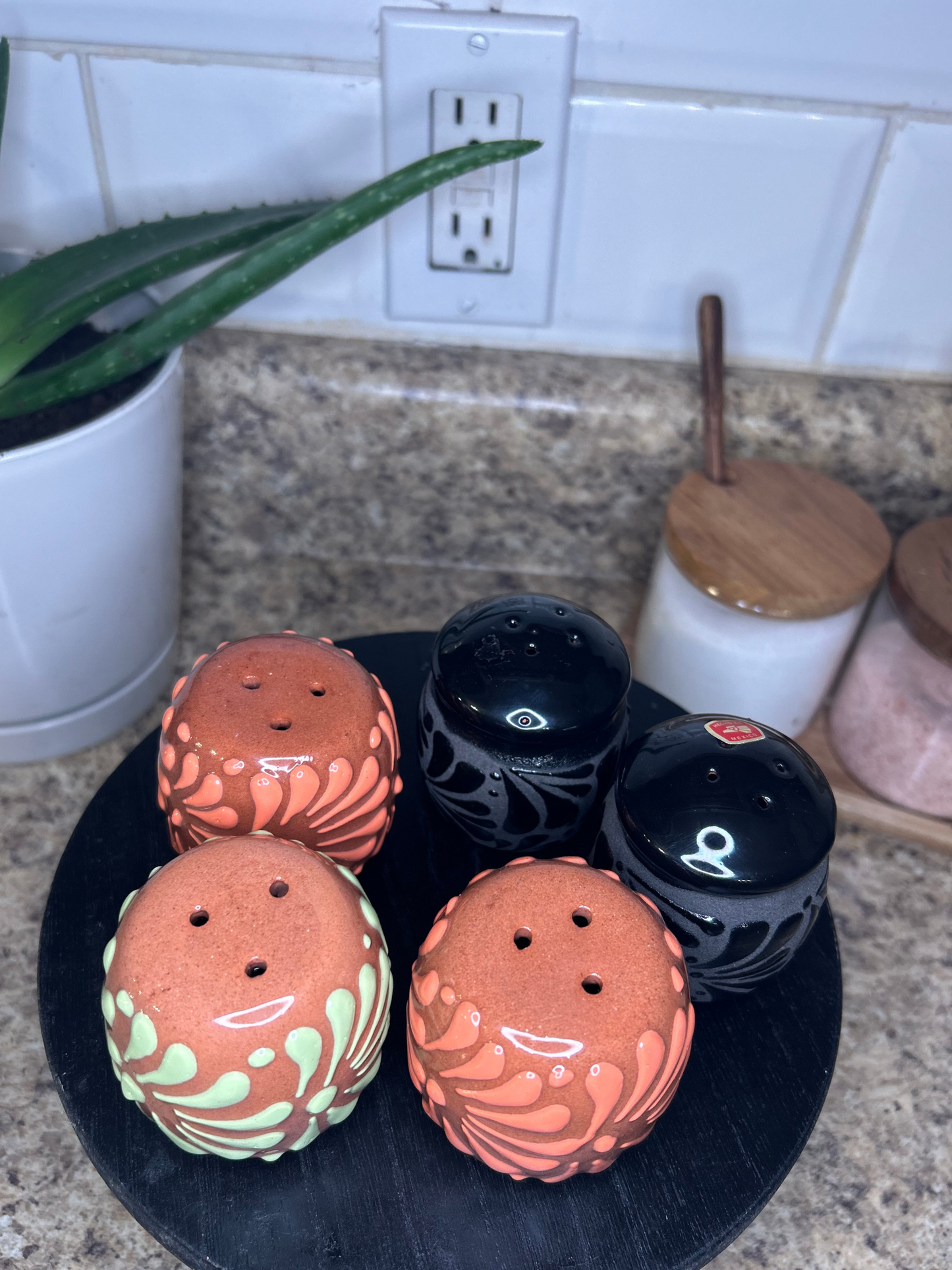 Hand-made Salt & Pepper Shakers set